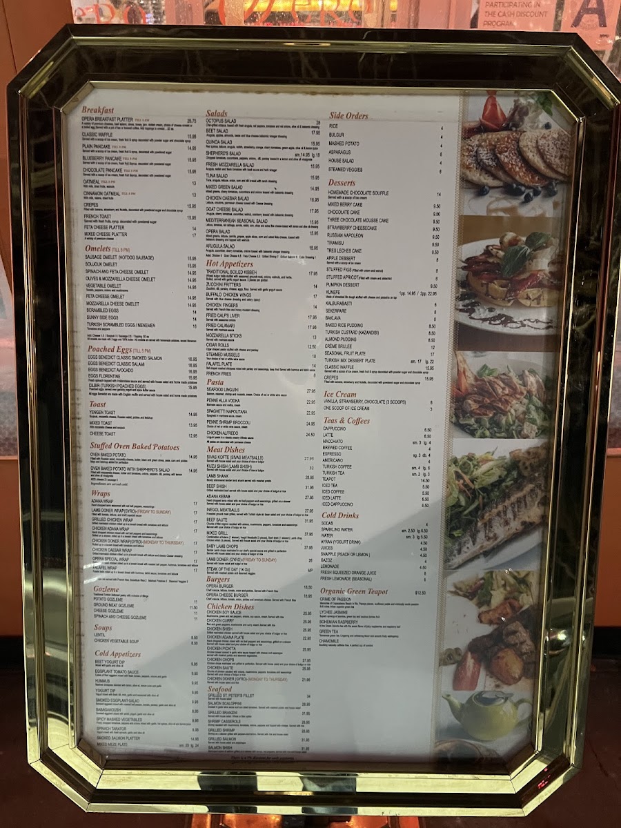 Opera Cafe Lounge Menu - Image 4